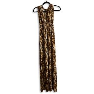 Necessary Objects Leopard Print Maxi Dress